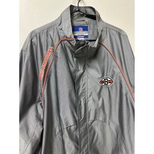Vintage Cleveland Browns NFL Team Apparel On‎ Field Reebok Jacket Gray Football